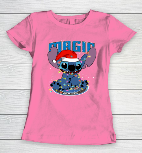 Orlando Magic NBA noel stitch Basketball Christmas Women's T-Shirt 9