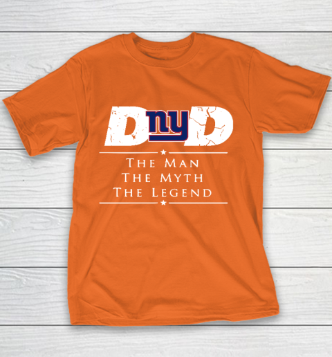 New York Giants NFL Football Dad The Man The Myth The Legend Youth T-Shirt 4