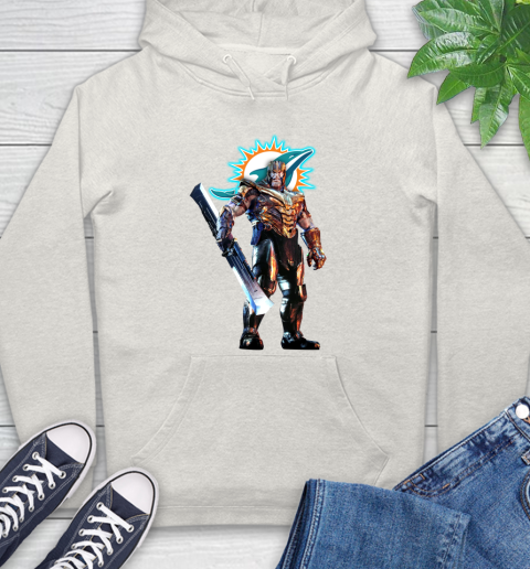 NFL Thanos Gauntlet Avengers Endgame Football Miami Dolphins Hoodie 12