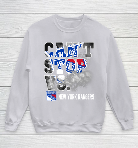 NHL New York Rangers Hockey Can't Stop Vs Youth Sweatshirt 3