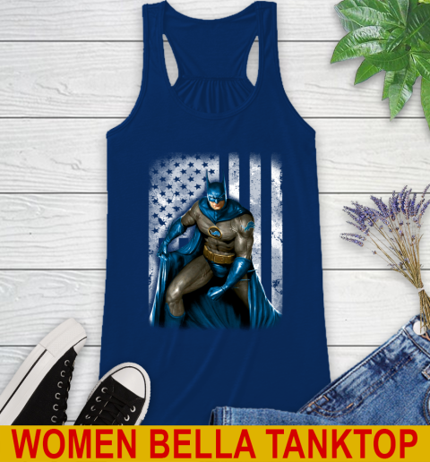 Detroit Lions NFL Football Batman DC American Flag Shirt Racerback Tank 7