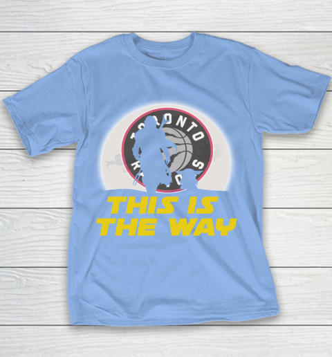 Toronto Raptors NBA Basketball Star Wars Yoda And Mandalorian This Is The Way Youth T-Shirt 8
