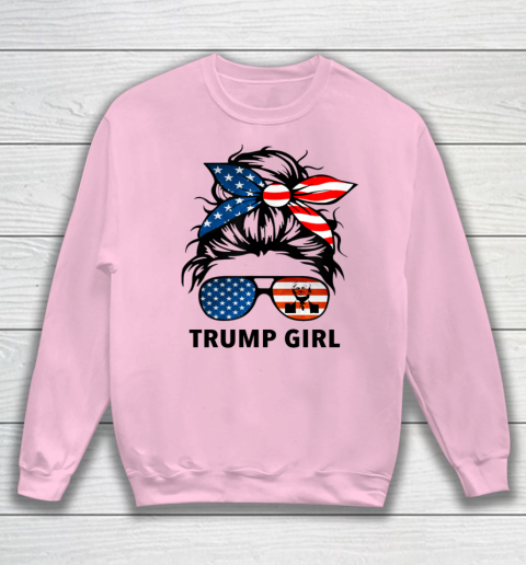Trump Girl American Flag Glass Sweatshirt 5