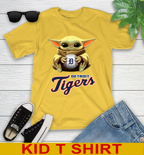 MLB Baseball Detroit Tigers Star Wars Baby Yoda Shirt 108