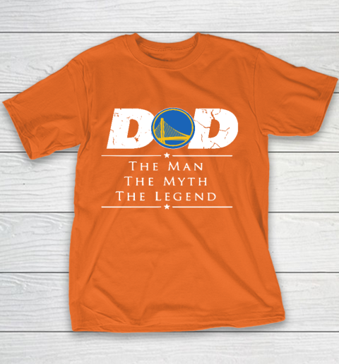 Golden State Warriors NBA Basketball Dad The Man The Myth The Legend Youth T-Shirt 4