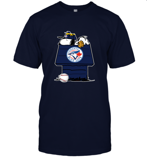 Toronto BLue Jays Snoopy And Woodstock Resting Together MLB Unisex Jersey Tee