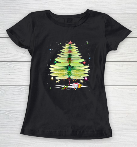 Dragonfly Christmas Tree Lover Gift Xmax Women's T-Shirt