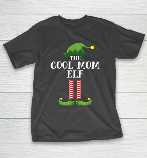 Cool Mom Elf Matching Family Group Christmas Party Pajama T-Shirt