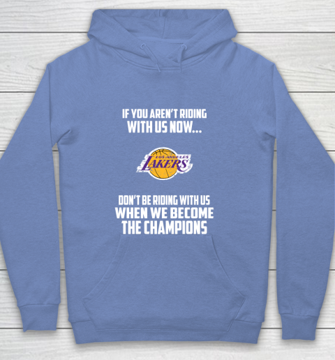 NBA Los Angeles Lakers Basketball We Become The Champions Youth Hoodie 8
