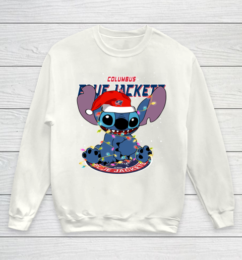 Columbus Blue Jackets NHL Hockey noel stitch Christmas Youth Sweatshirt