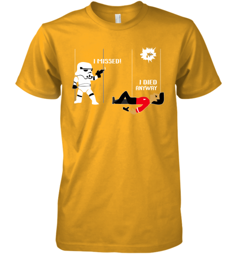 unqc star wars star trek a stormtrooper and a redshirt in a fight shirts premium guys tee 5 front gold