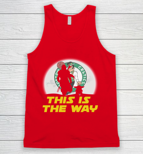 Boston Celtics NBA Basketball Star Wars Yoda And Mandalorian This Is The Way Tank Top 5