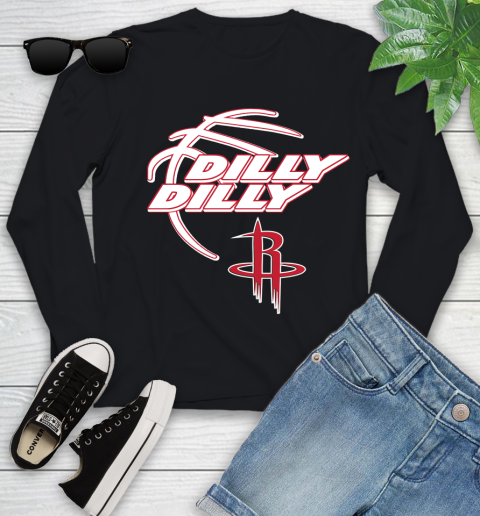 NBA Houston Rockets Dilly Dilly Basketball Sports Youth Long Sleeve 2