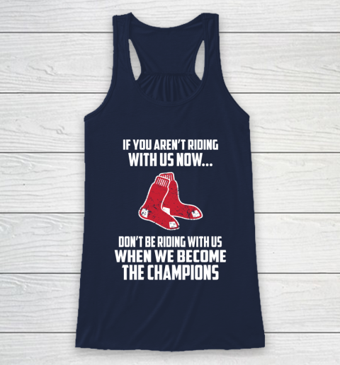 MLB Boston Red Sox Baseball We Become The Champions Racerback Tank 8