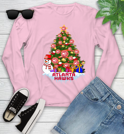 Atlanta Hawks Merry Christmas NBA Basketball Sports Youth Long Sleeve 10