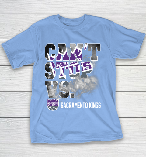 NBA Sacramento Kings Basketball Can't Stop Vs Youth T-Shirt 8