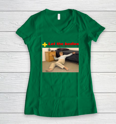 Let The Bodies Hit The Floor Women's V-Neck T-Shirt 3