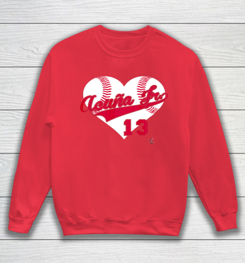Ronald Acuna Jr Baseball Heart Gameday Sweatshirt 7