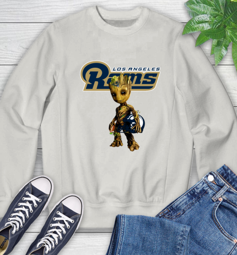 Los Angeles Rams NFL Football Groot Marvel Guardians Of The Galaxy Sweatshirt 12