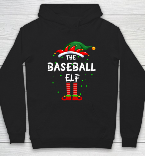 Baseball Elf Family Matching Group Funny Christmas Pajama Hoodie