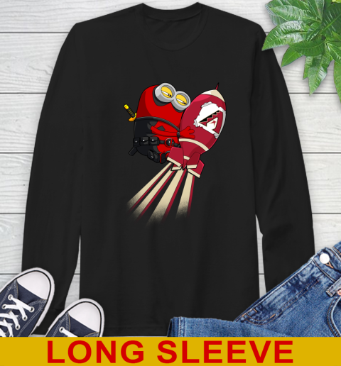 MLB Baseball Arizona Diamondbacks Deadpool Minion Marvel Shirt Long Sleeve T-Shirt