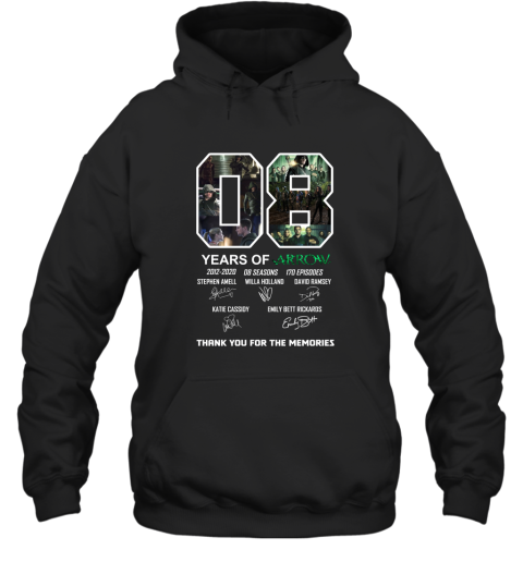 8 Years Of Arrow Thank You For The Memories Hoodie