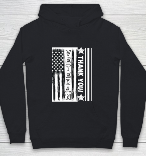 Memorial Day USA Flag Heart American Patriotic Armed Forces Veterans Independence Day 4th Of July Youth Hoodie