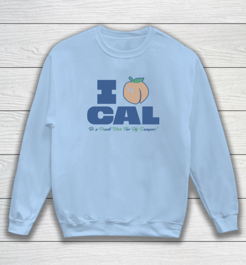 Bryan Woo I Peach Cal Be A Peach Vote For Big Dumper Sweatshirt 4