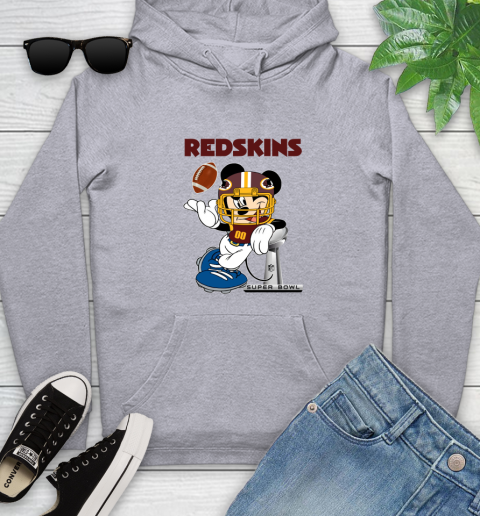 NFL Washington Redskins Mickey Mouse Disney Super Bowl Football T Shirt Youth Hoodie 6
