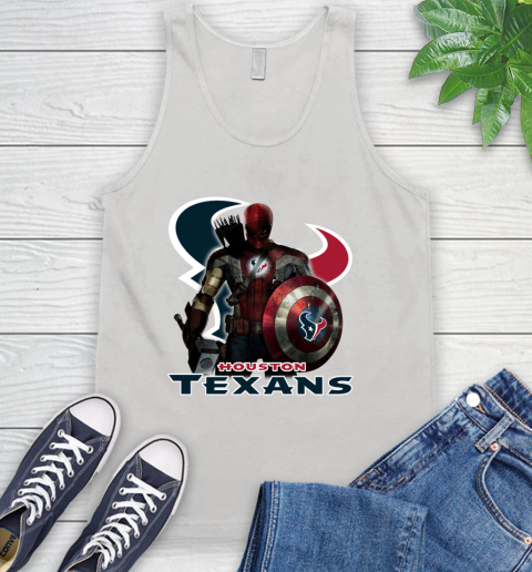 NFL Captain America Thor Spider Man Hawkeye Avengers Endgame Football Houston Texans Tank Top