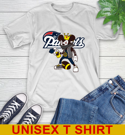 New England Patriots NFL Football Mickey Peace Sign Sports T-Shirt
