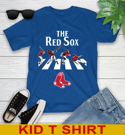 MLB Baseball Boston Red Sox The Beatles Rock Band Shirt Youth T-Shirt 10