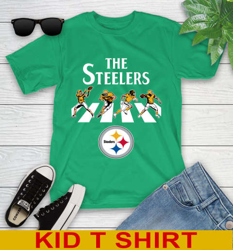 NFL Football Pittsburgh Steelers The Beatles Rock Band Shirt Youth T-Shirt 7