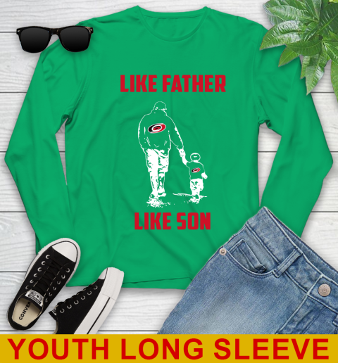 Carolina Hurricanes NHL Hockey Like Father Like Son Sports Youth Long Sleeve 7