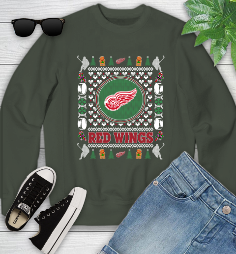 Detroit Red Wings Merry Christmas NHL Hockey Loyal Fan Ugly Shirt 123
