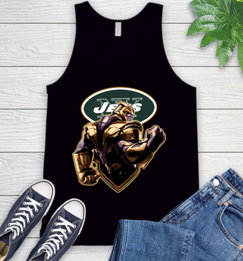 NFL Thanos Avengers Endgame Football Sports New York Jets Tank Top 2