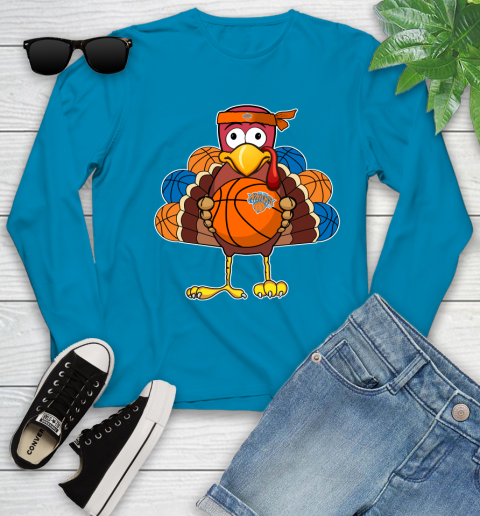 New York Knicks Turkey thanksgiving day Youth Long Sleeve 7