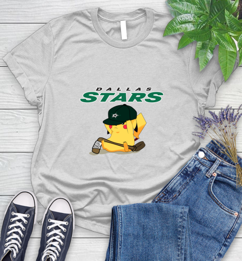 NHL Pikachu Hockey Sports Dallas Stars Women's T-Shirt