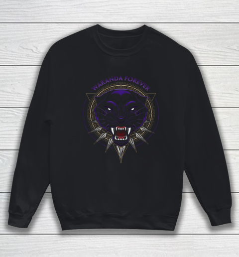 Marvel Black Panther Wakanda Forever Circle Graphic Sweatshirt