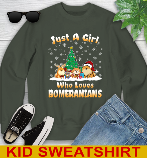 Christmas Just a girl who love pomeranians dog pet lover 116