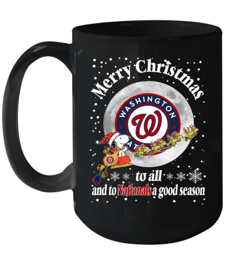 Washington Nationals Merry Christmas To All And To Nationals A Good Season MLB Baseball Sports Ceramic Mug 15oz