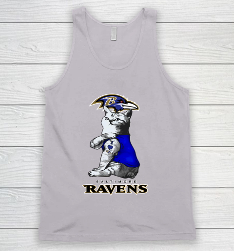 NFL Football My Cat Loves Baltimore Ravens Tank Top 3