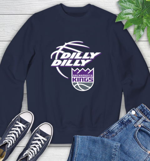 NBA Sacramento Kings Dilly Dilly Basketball Sports Sweatshirt 3