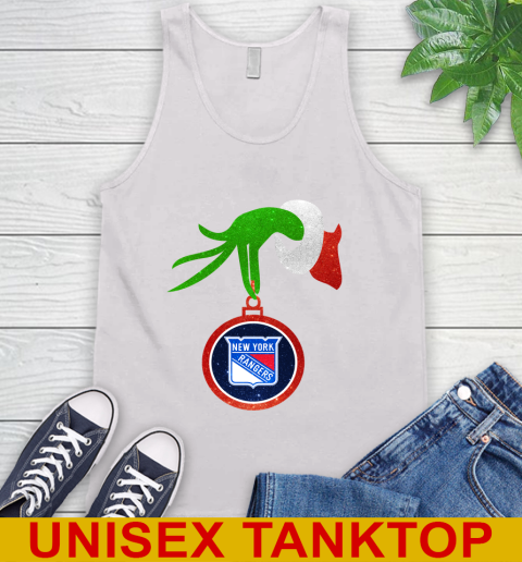 New York Rangers Grinch Merry Christmas NHL Hockey Tank Top