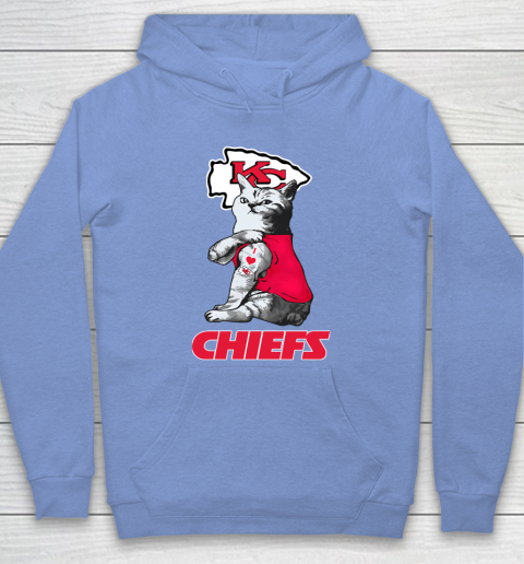 NFL Football My Cat Loves Kansas City Chiefs Hoodie 8