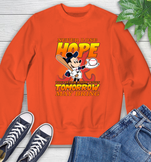 Atlanta Braves MLB Baseball Mickey Disney Never Lose Hope Sweatshirt 3