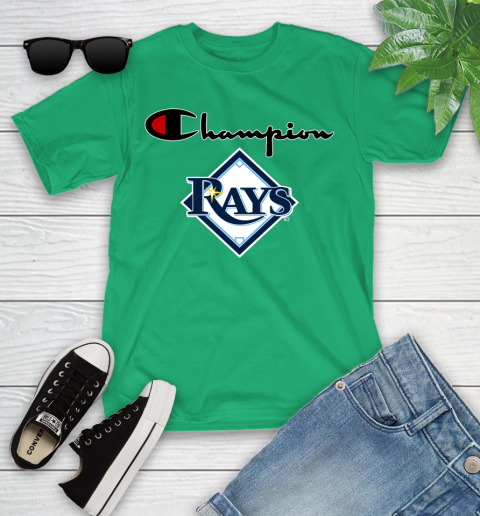 MLB Baseball Tampa Bay Rays Champion Shirt Youth T-Shirt 3