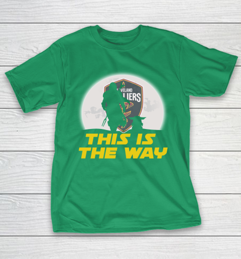 Cleveland Cavaliers NBA Basketball Star Wars Yoda And Mandalorian This Is The Way T-Shirt 5