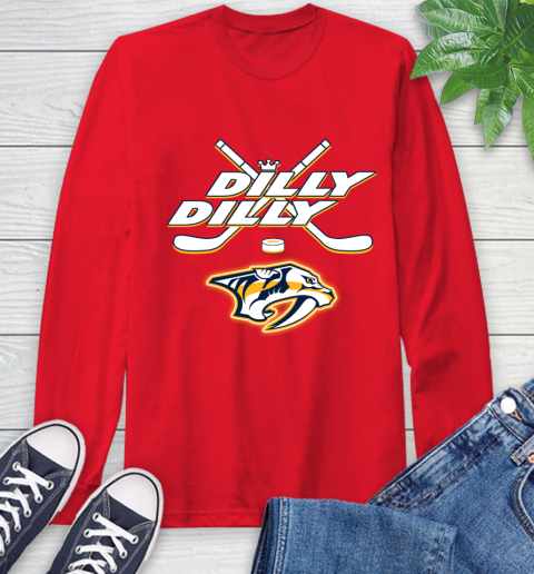 NHL Nashville Predators Dilly Dilly Hockey Sports Long Sleeve T-Shirt 10