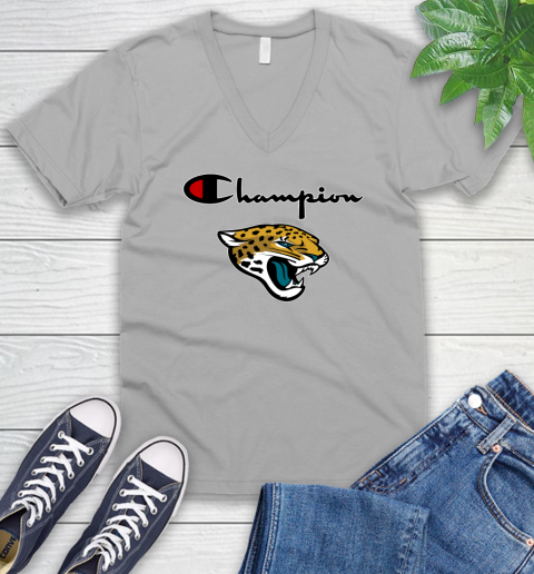 NFL Football Jacksonville Jaguars Champion Shirt V-Neck T-Shirt 2